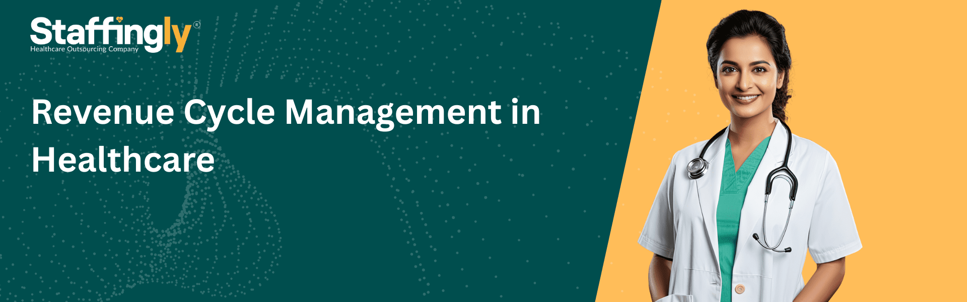 Healthcare revenue cycle management workflow showing patient registration, medical coding, billing, insurance claims processing, and payment collection in a hospital administrative setting.
