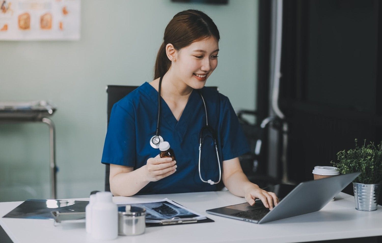 Outsourced LTC pharmacy billing specialist working remotely.