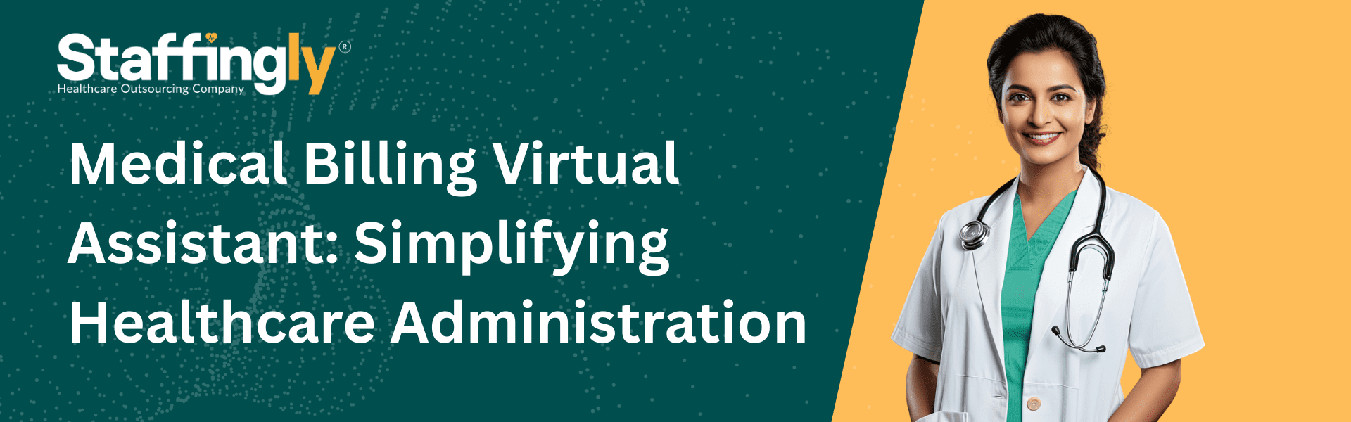 A healthcare professional collaborating virtually, emphasizing the value of Medical Billing Virtual Assistant services by Staffingly.