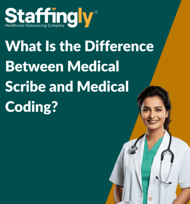 Comparison of medical scribes and medical coders in healthcare.