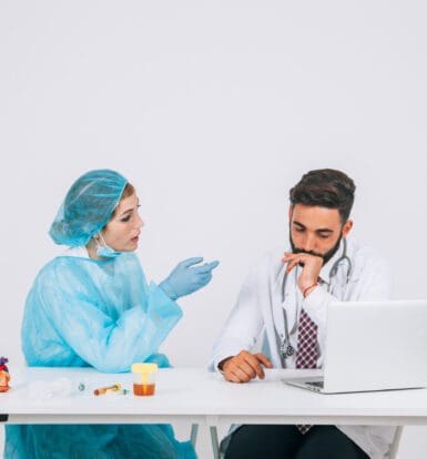 Comparison of medical scribes and medical coders in healthcare.