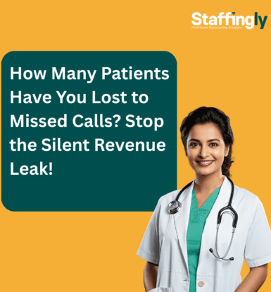 A healthcare professional interacts with a virtual medical receptionist interface, streamlining administrative tasks and improving patient care.