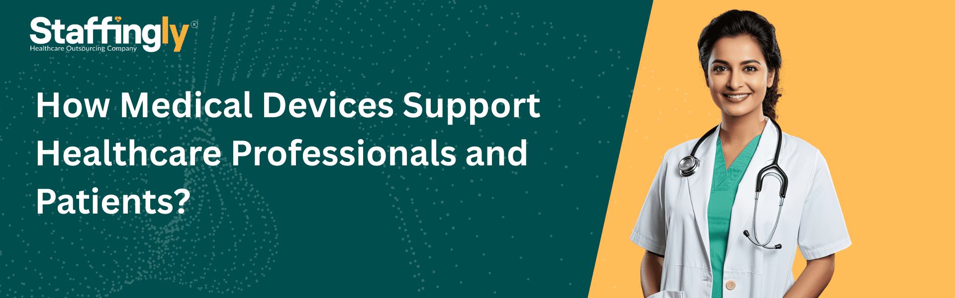 Medical devices and healthcare outsourcing working together to enhance patient care and streamline healthcare operations.