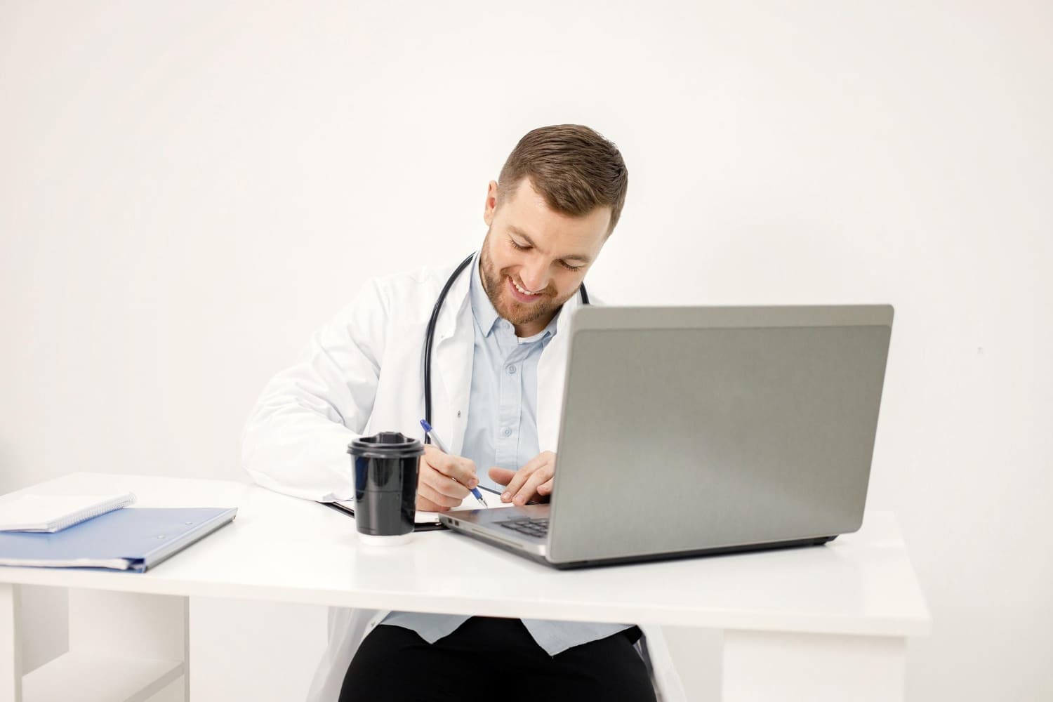 A medical coder reviewing patient records for a Connecticut clinic.