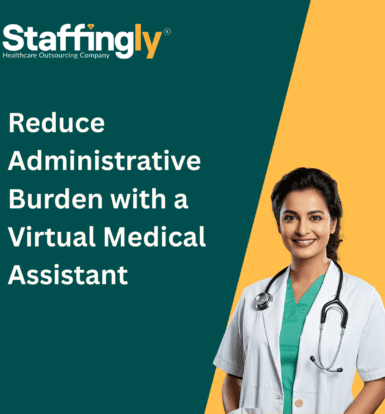 A Virtual Medical Assistant handling appointment scheduling and patient communication remotely.