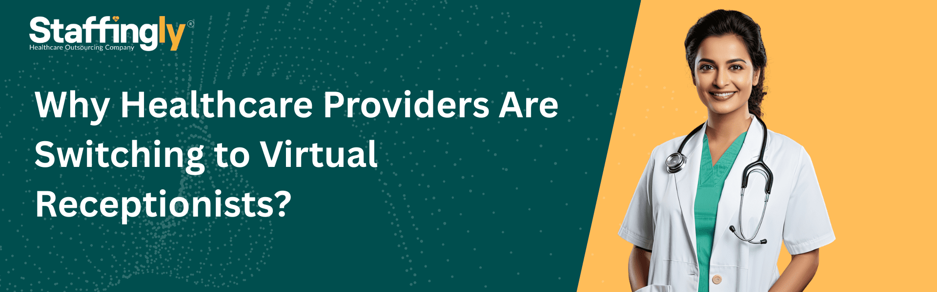 A virtual medical office receptionist efficiently managing patient communications, improving healthcare practice operations.