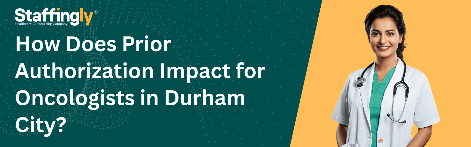 Oncologist reviewing prior authorization details with a patient in Durham City.