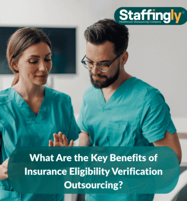 "Healthcare admin verifying patient insurance coverage on a digital dashboard."