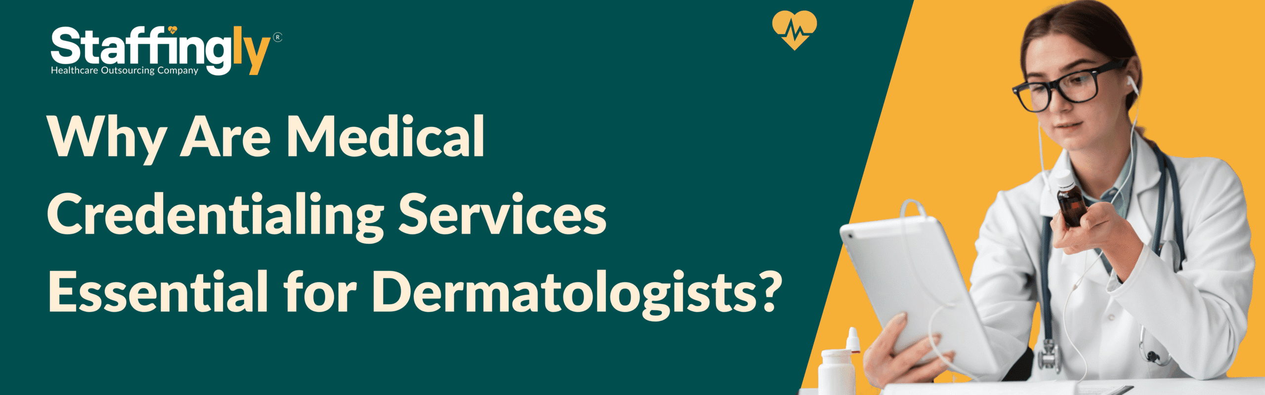 Dermatologist reviewing credentialing documents in a clinic office