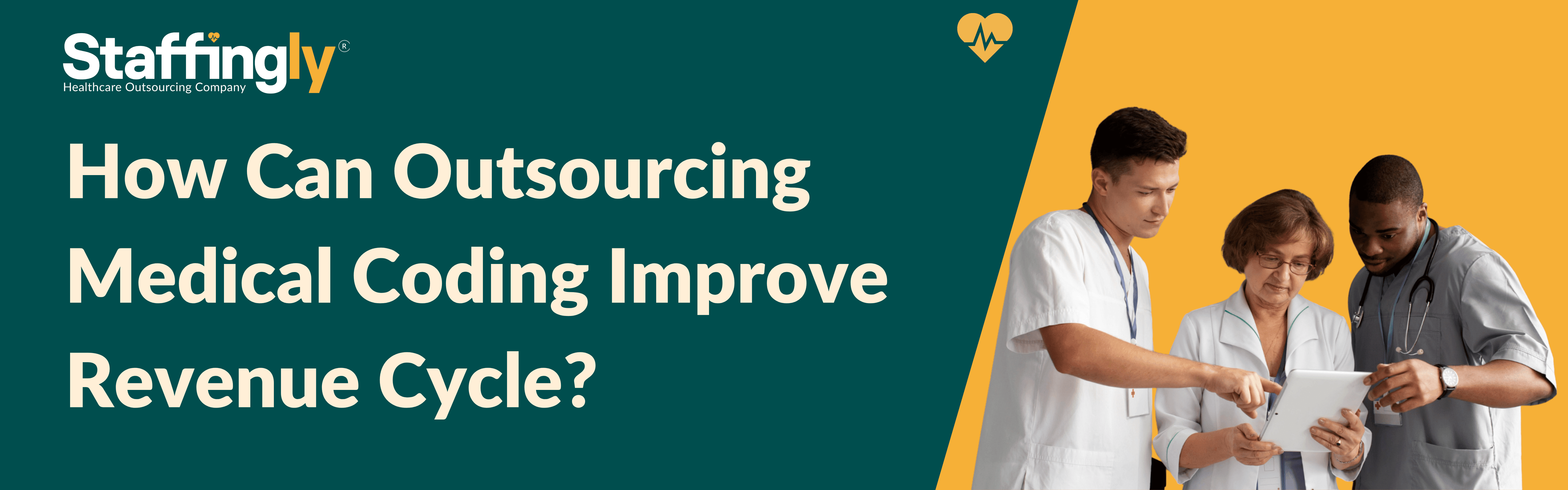 Outsourcing medical coding to improve healthcare revenue cycle efficiency.