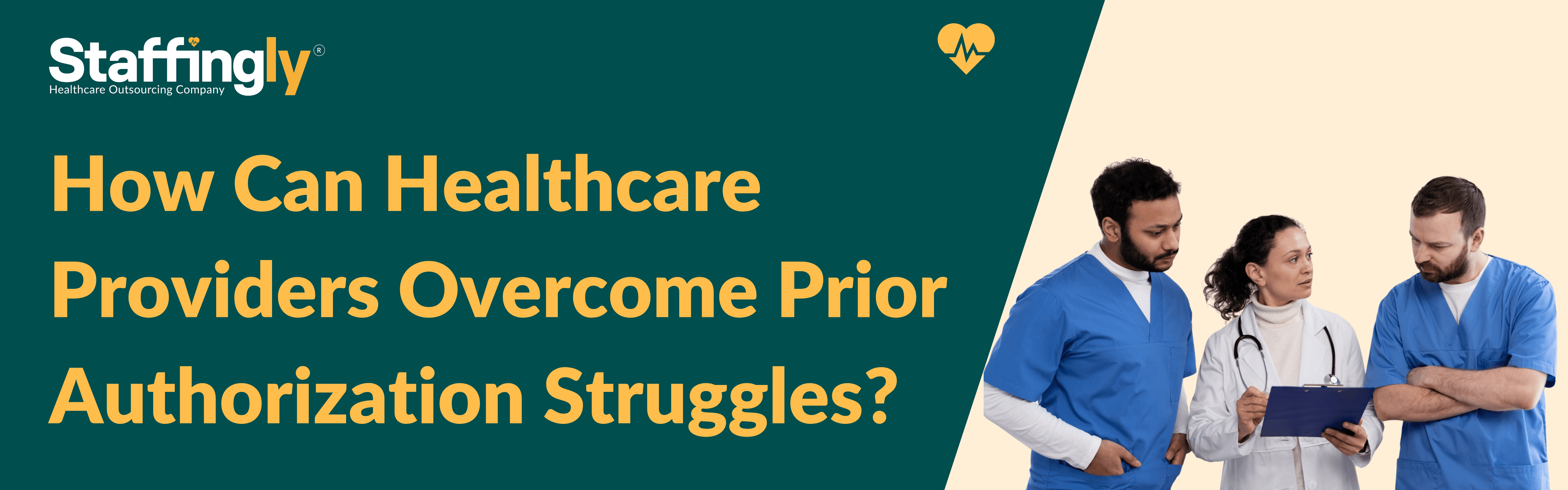 Healthcare provider managing prior authorization struggles with outsourcing solutions.