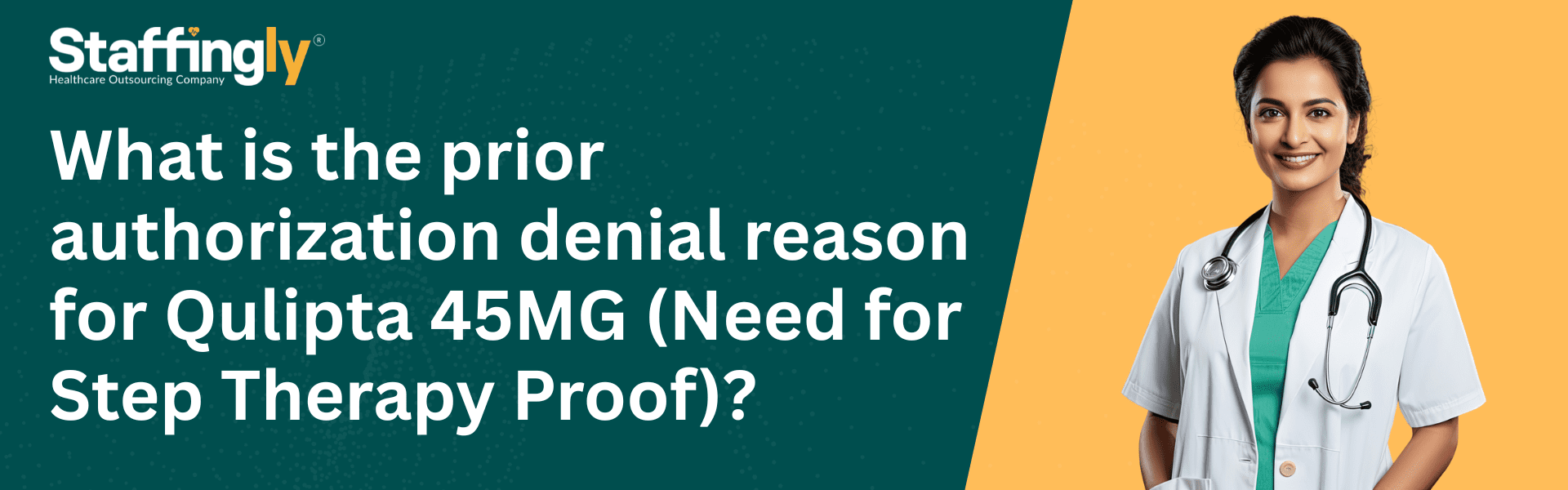 What is the prior authorization denial reason for Qulipta 45MG (Need for Step Therapy Proof)?