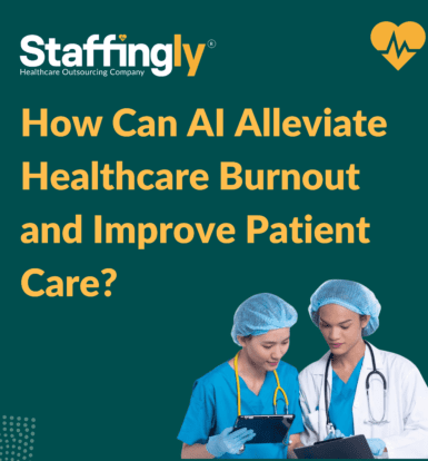 Healthcare professional using AI technology to improve patient care and reduce burnout
