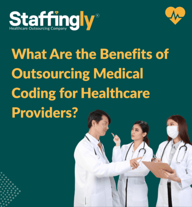 Doctor reviewing patient charts late at night due to medical coding backlog in a clinic setting.