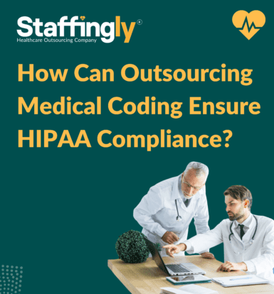 Medical professional reviewing medical coding and HIPAA compliance documents.