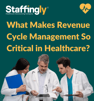 Revenue Cycle Management process in healthcare with billing, coding, and patient care icons