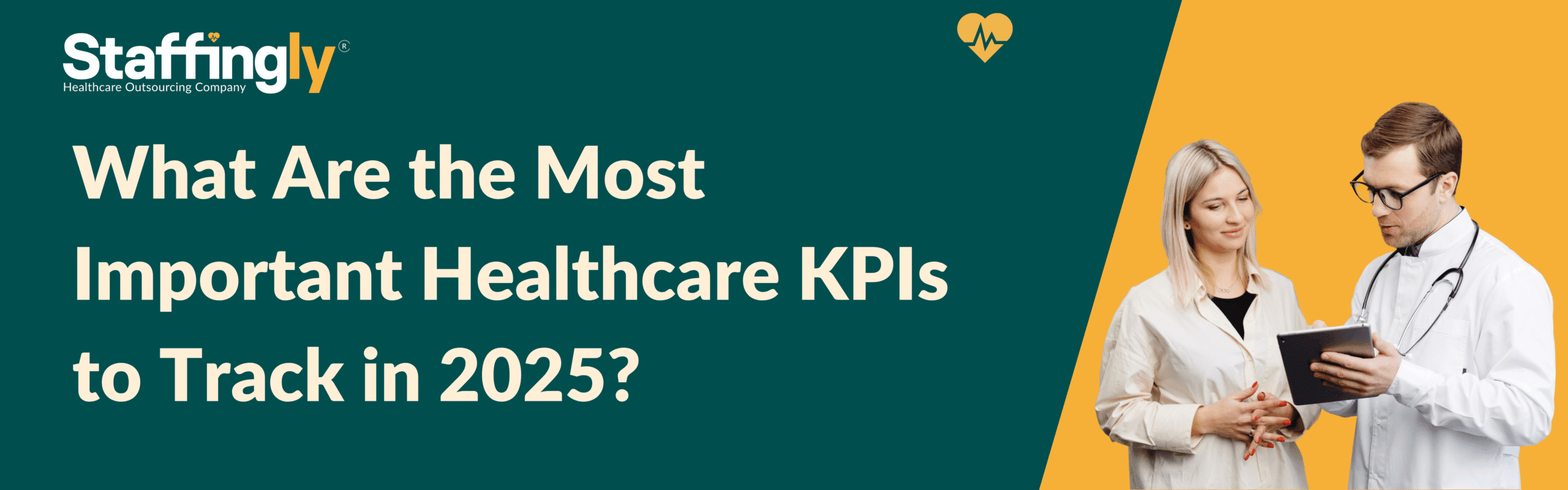 Healthcare professionals analyzing key performance metrics on digital dashboards in a modern medical practice.