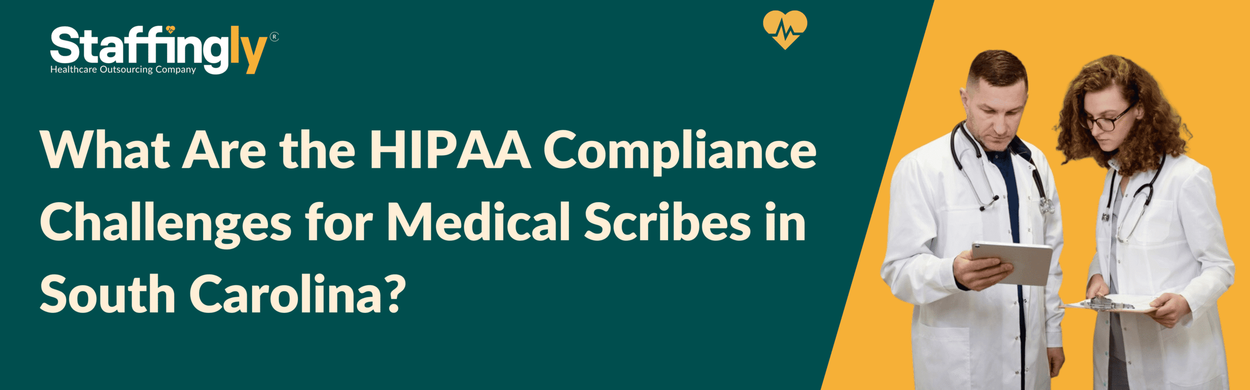 Medical scribe using a secure tablet device in a healthcare setting to ensure HIPAA compliance.