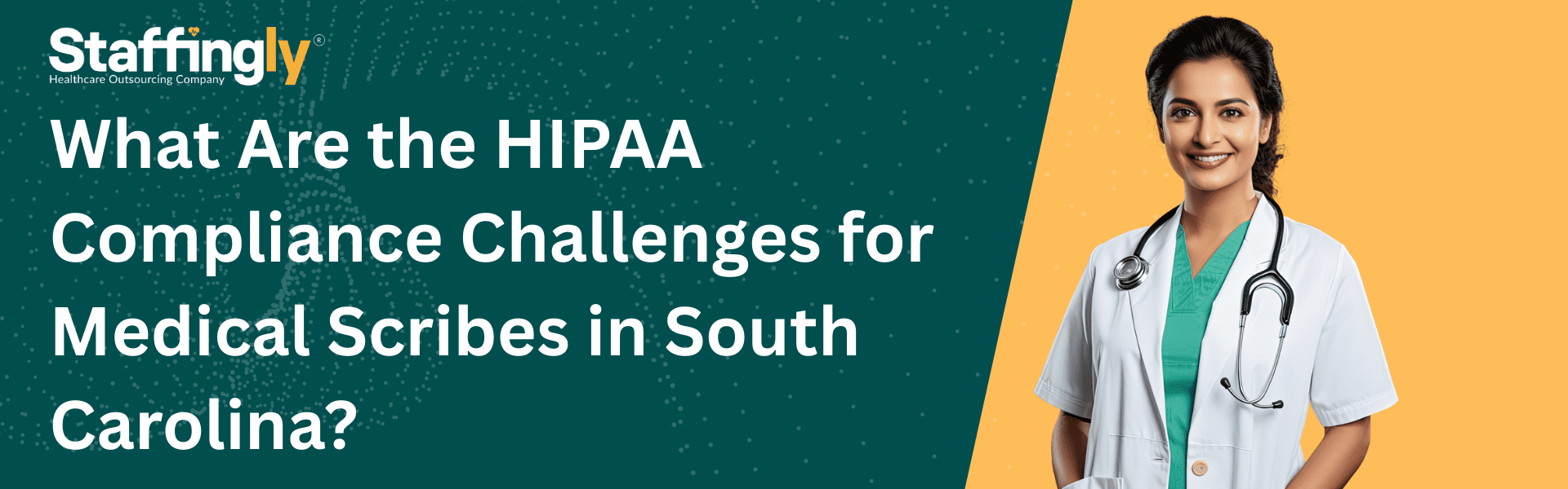 Medical scribe using a secure tablet device in a healthcare setting to ensure HIPAA compliance.