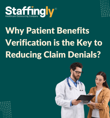 Healthcare professional verifying patient insurance benefits on a computer