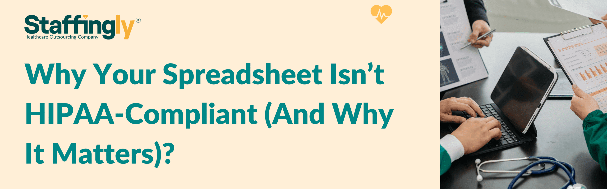 Why Your Spreadsheet Isn't HIPAA-Compliant - Spreadsheet with HIPAA compliance warning