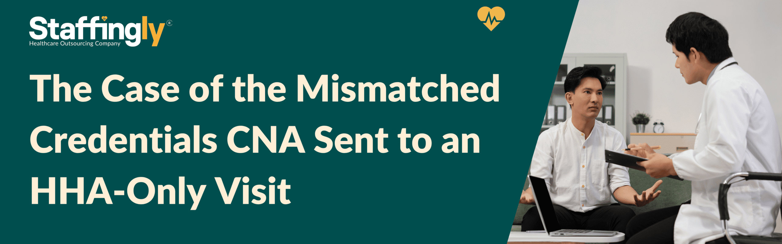 Caregiver credentialing automation system matching licensed staff to home health visits