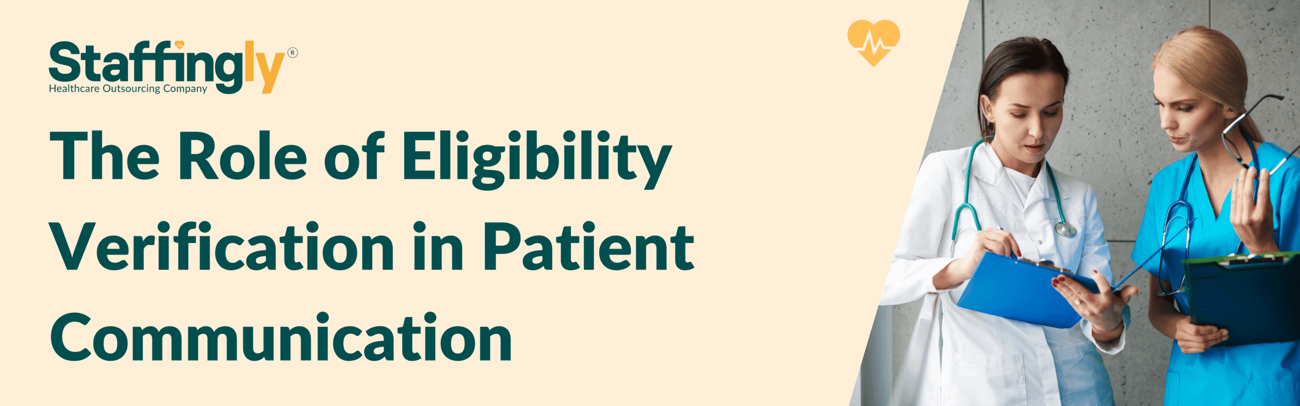 Healthcare staff explaining insurance coverage to a patient at the front desk