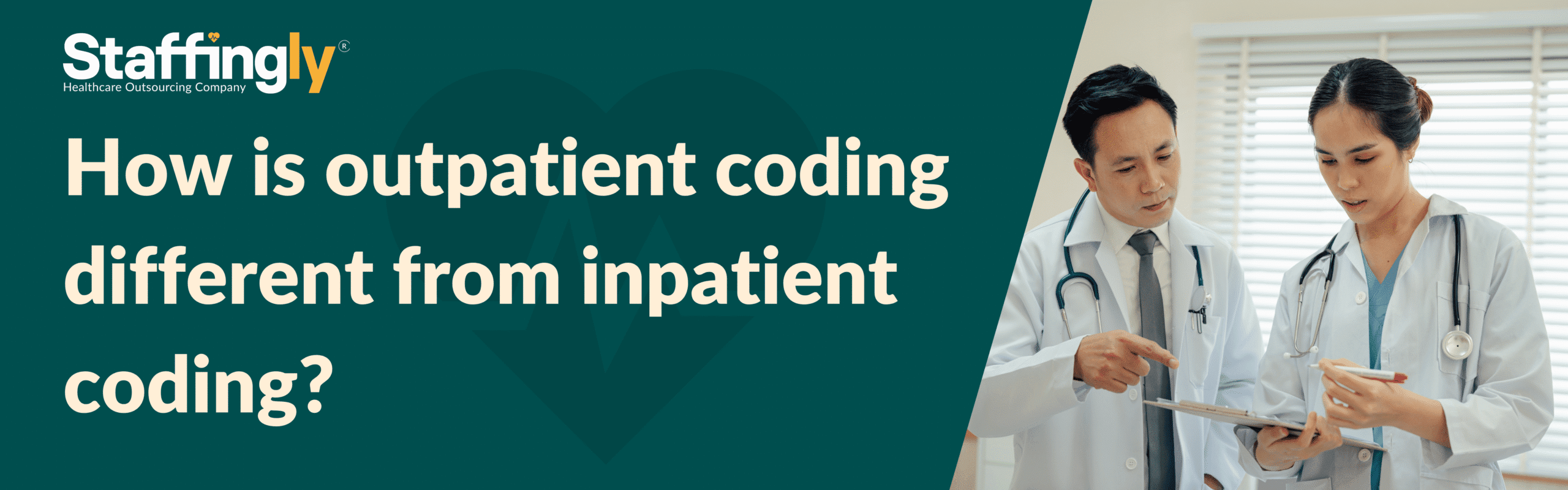 Visual breakdown of inpatient vs. outpatient coding benefits