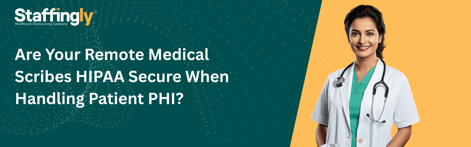 Remote medical scribe documenting patient chart on a secure, HIPAA-compliant workstation