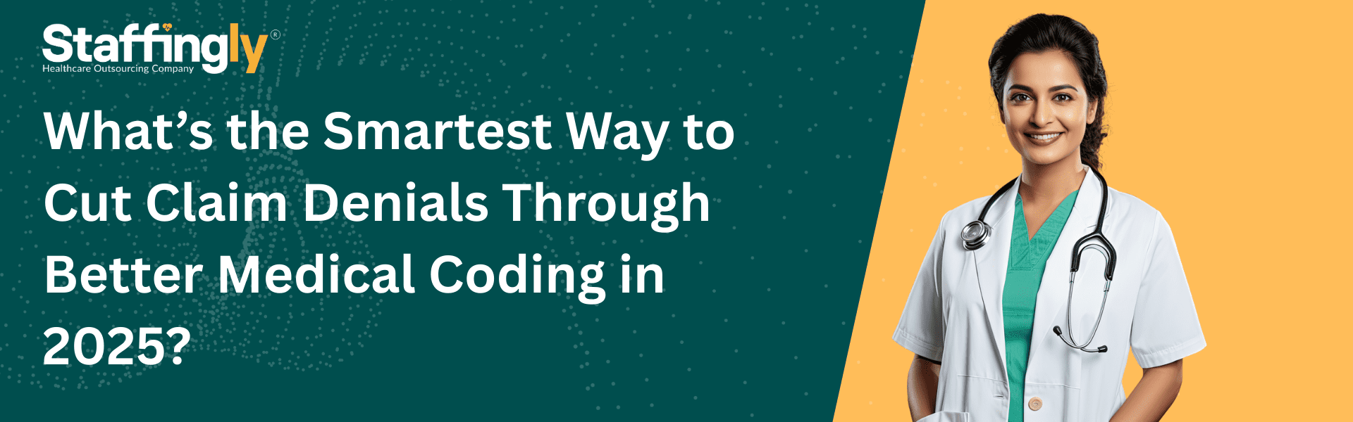 Medical coder reviewing claims to reduce denials in a healthcare setting