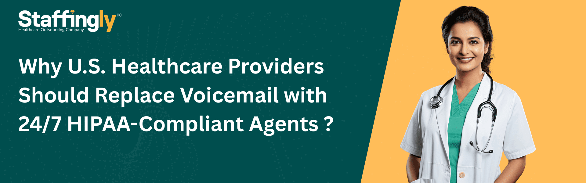 A healthcare provider using a 247 HIPAA-compliant agent service for better patient access.