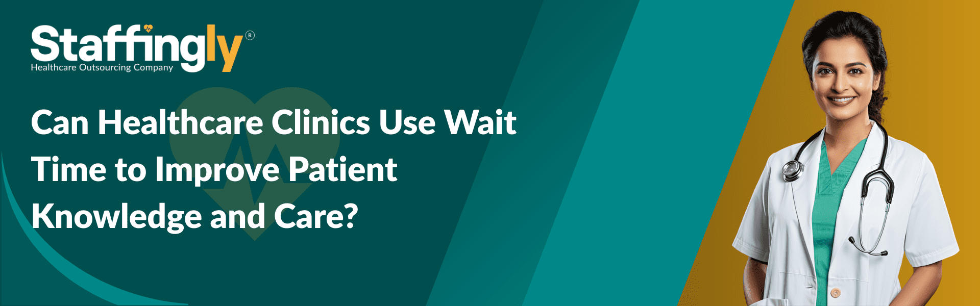 Healthcare clinic wait time communication, hold music, patient education