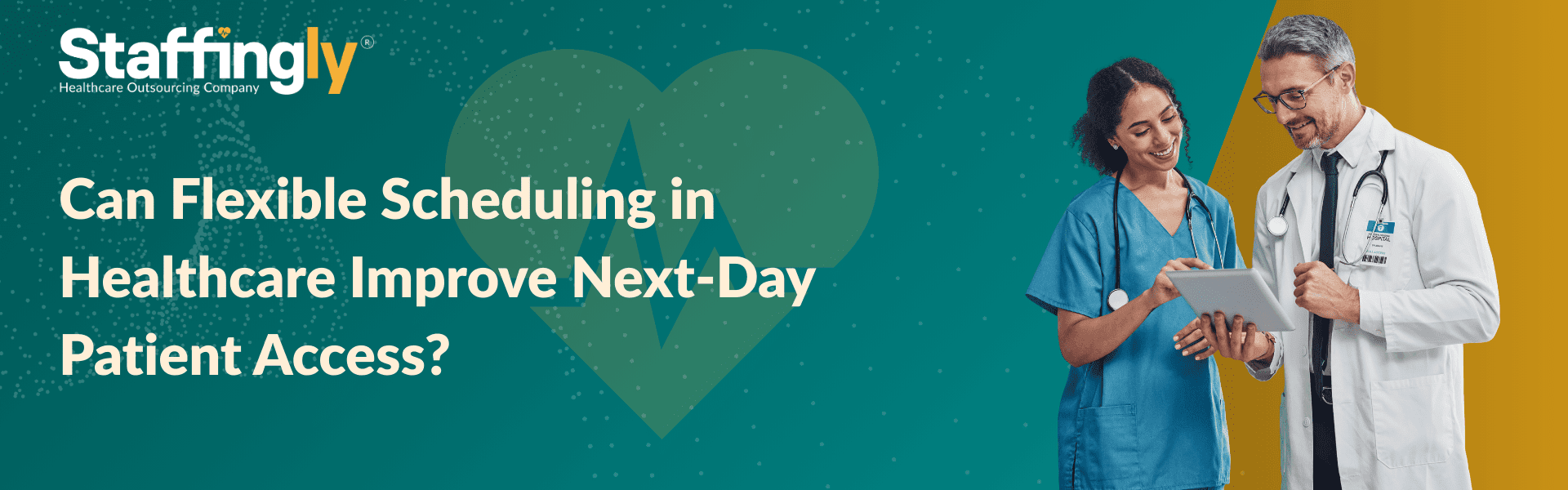 Doctor reviewing patient appointments using a flexible healthcare scheduling system for next-day access.