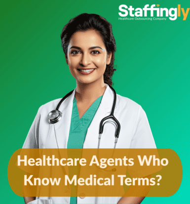 A healthcare-trained call center agent speaking with a patient, accurately using medical terminology to ensure clear communication.