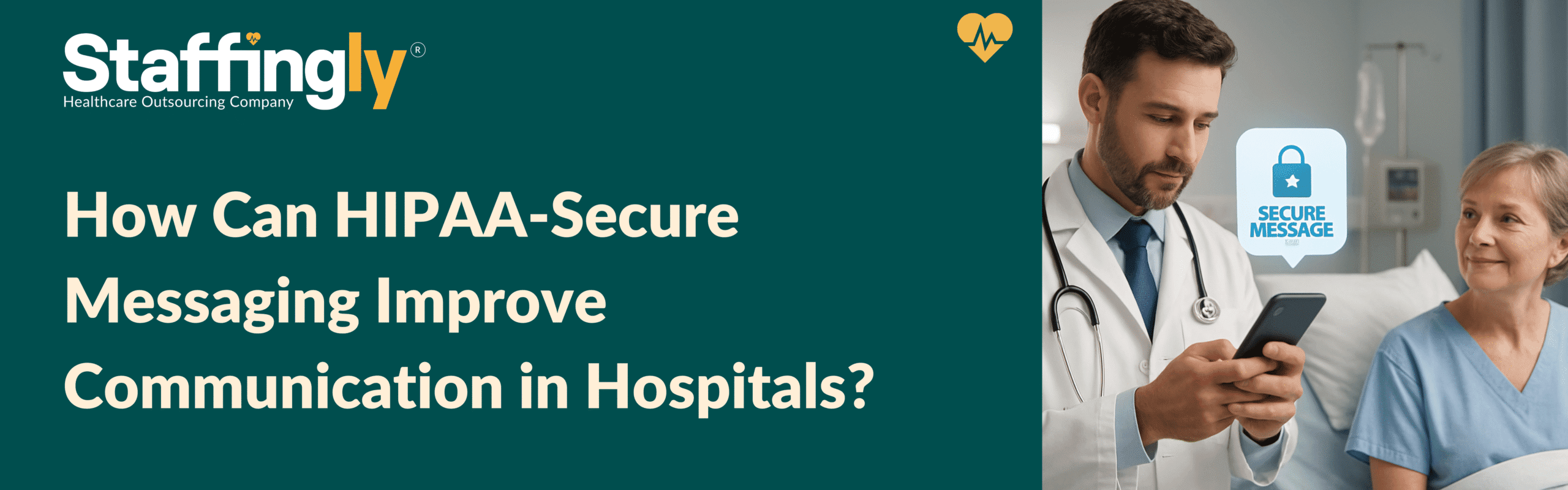Healthcare staff using HIPAA-secure messaging for better hospital communication