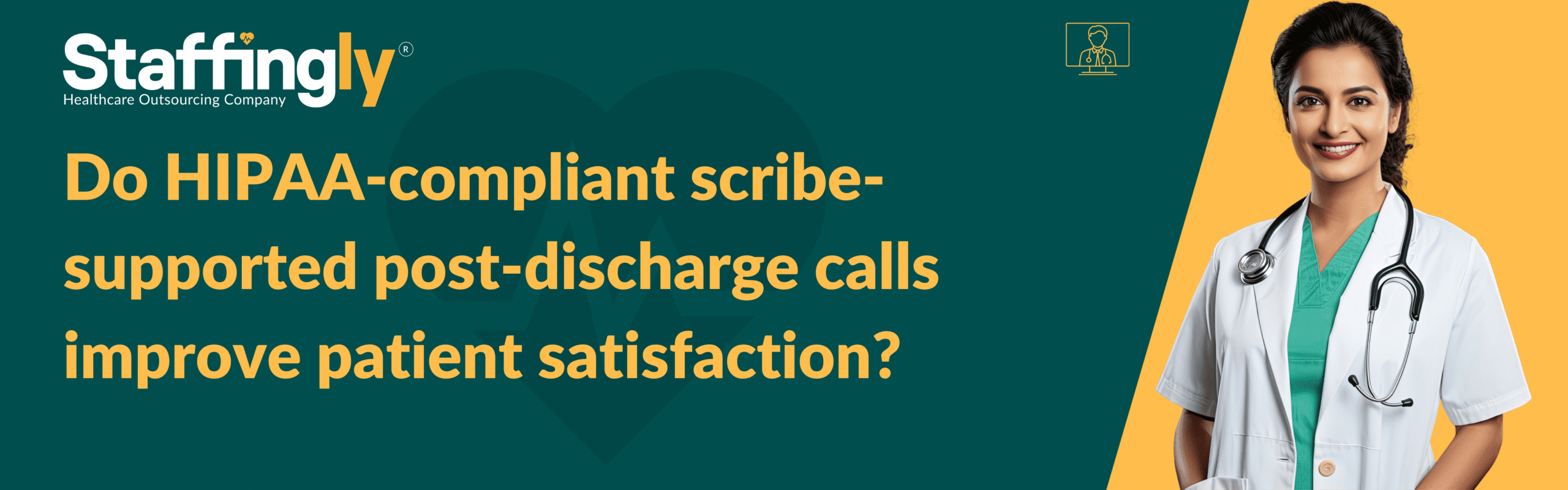 HIPAA-compliant post-discharge calls for patient care