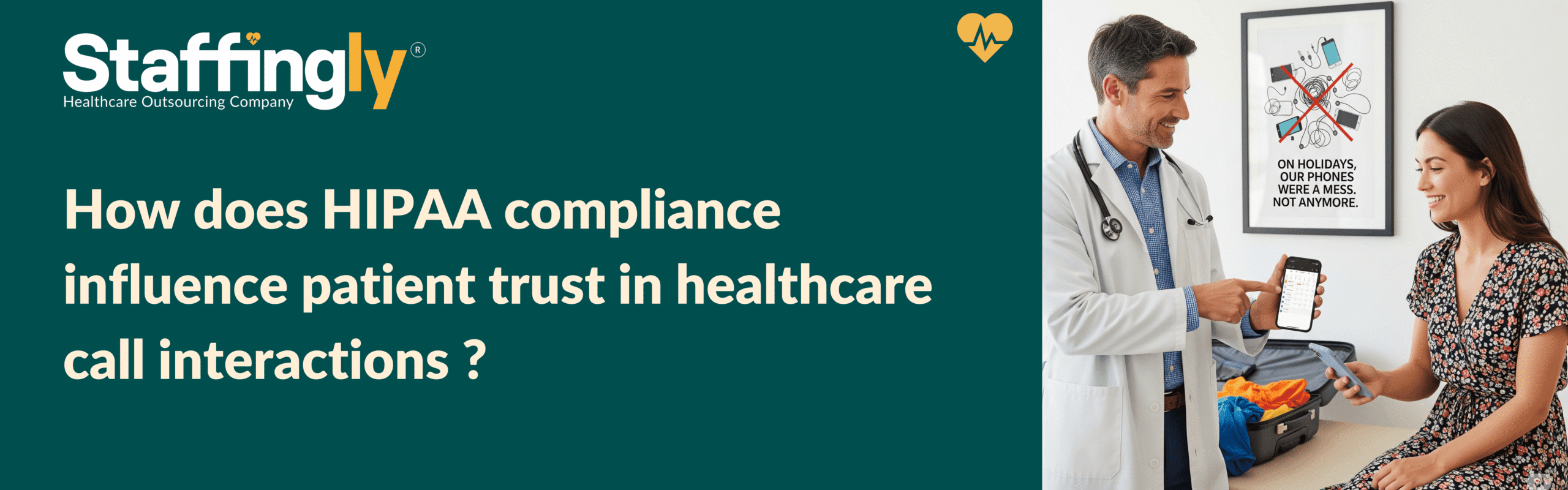 A healthcare provider engaging in a HIPAA-compliant call, emphasizing secure and trustworthy communication with patients.