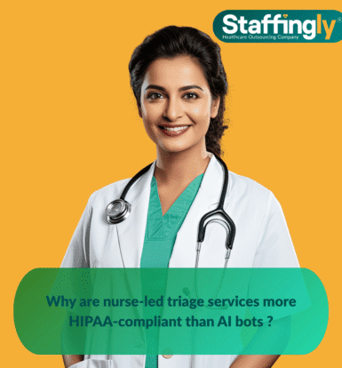 Nurse triaging patient call with expertise