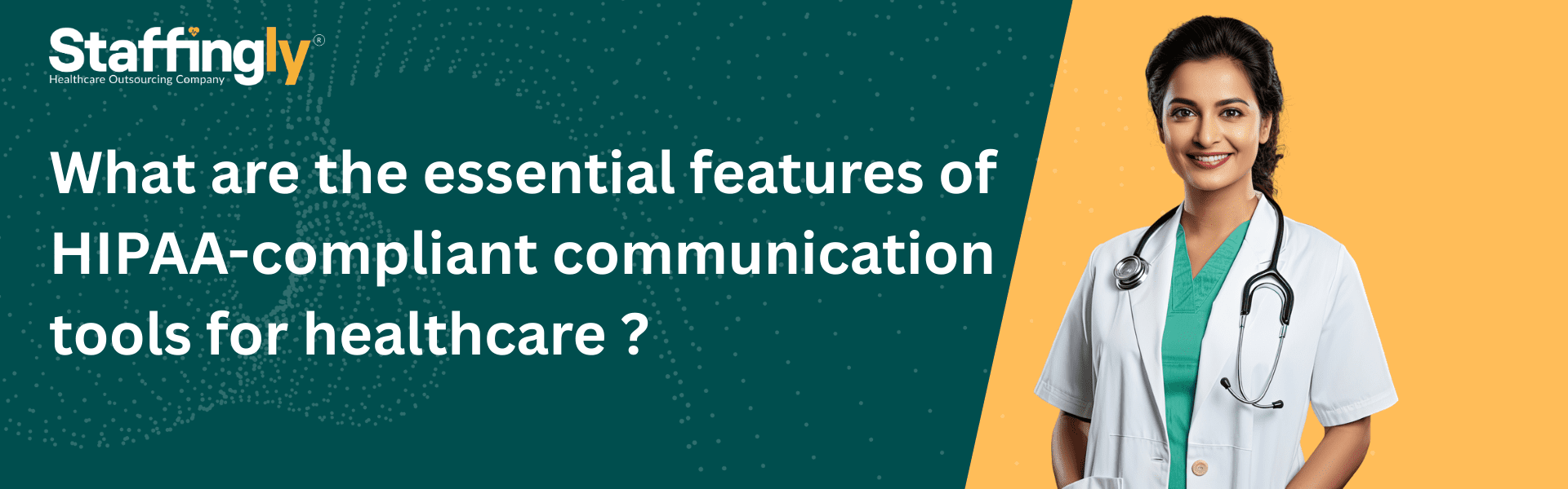 A healthcare provider using a secure, HIPAA-compliant communication tool, emphasizing encryption and privacy features.