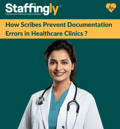 Medical scribe ensuring accurate patient documentation in real-time.