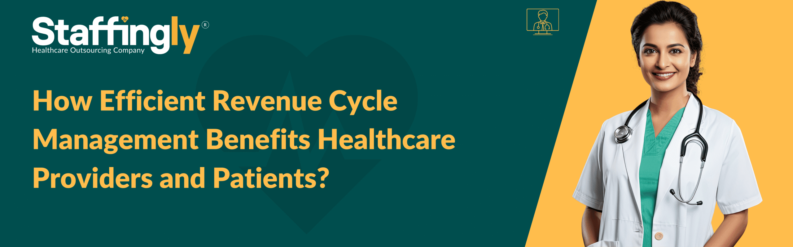 Healthcare professional reviewing healthcare revenue cycle data on a digital tablet